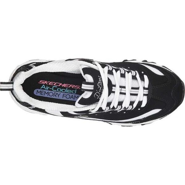 skechers womens black tennis shoes