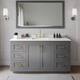 Option Dark Gray / White Quartz Top / Brushed Gold