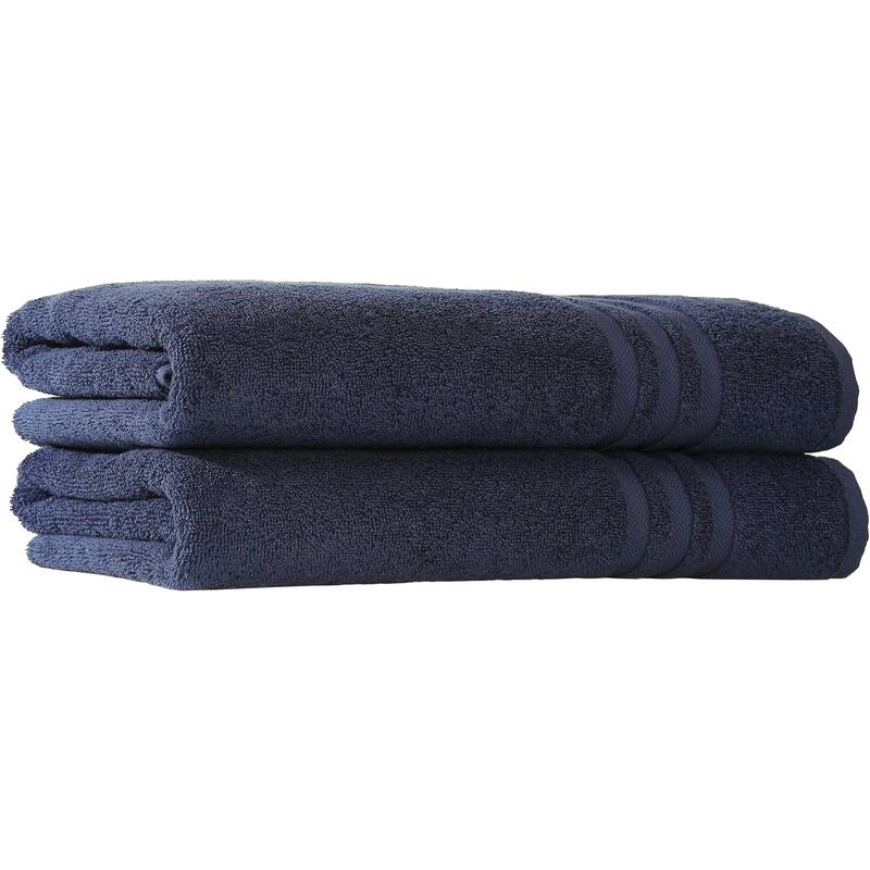Copper Grove Steeprock Turkish Cotton Terry Bath Towel - Navy Blue