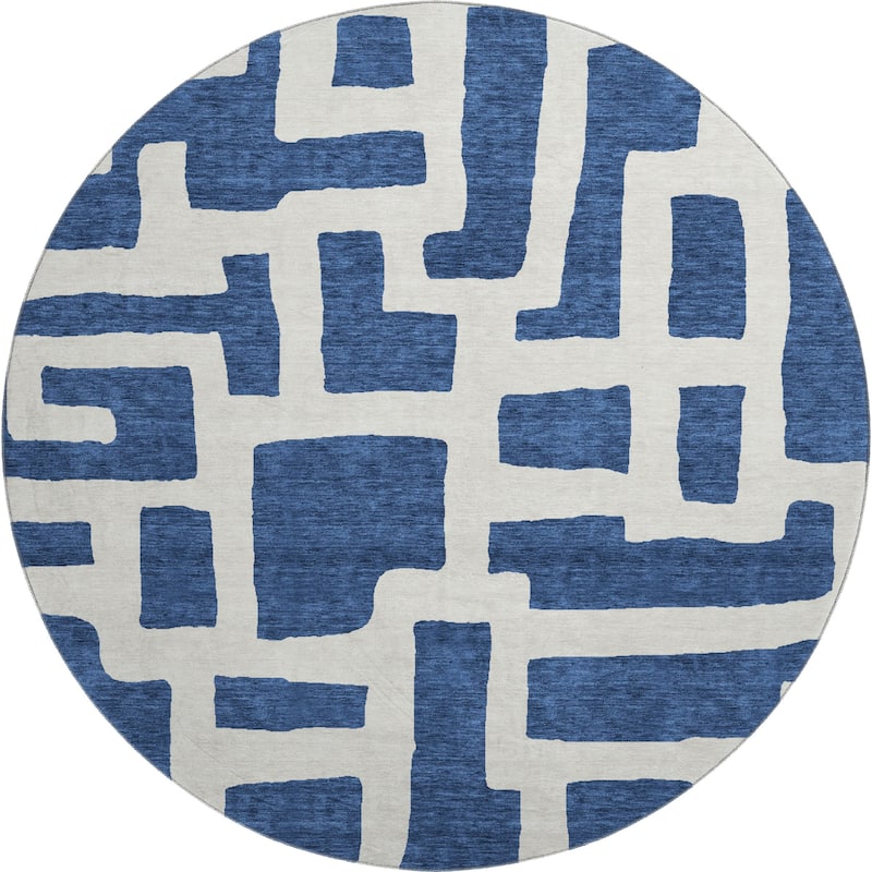 Premium Washable Super Soft Geo Maze Mayfield Rug