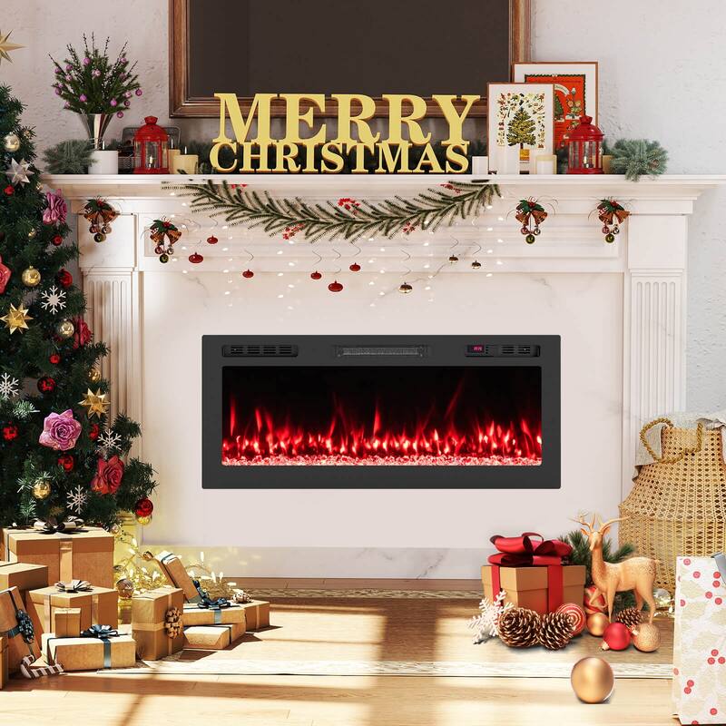 Costway 42" Smart WiFi Electric Fireplace Work with Alexa & Google - See Details