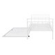 preview thumbnail 39 of 40, Metal Daybed with Trundle Bed and Curved Handle