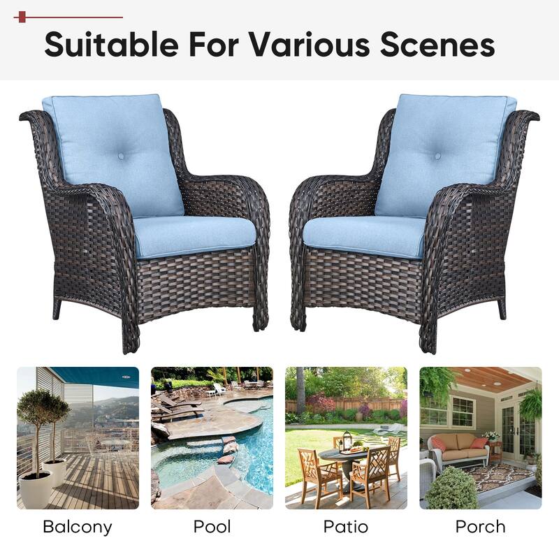 Gymojoy Pillow and Cushion Set Deep Seat Indoor/Outdoor - 25" x 22" x 4"