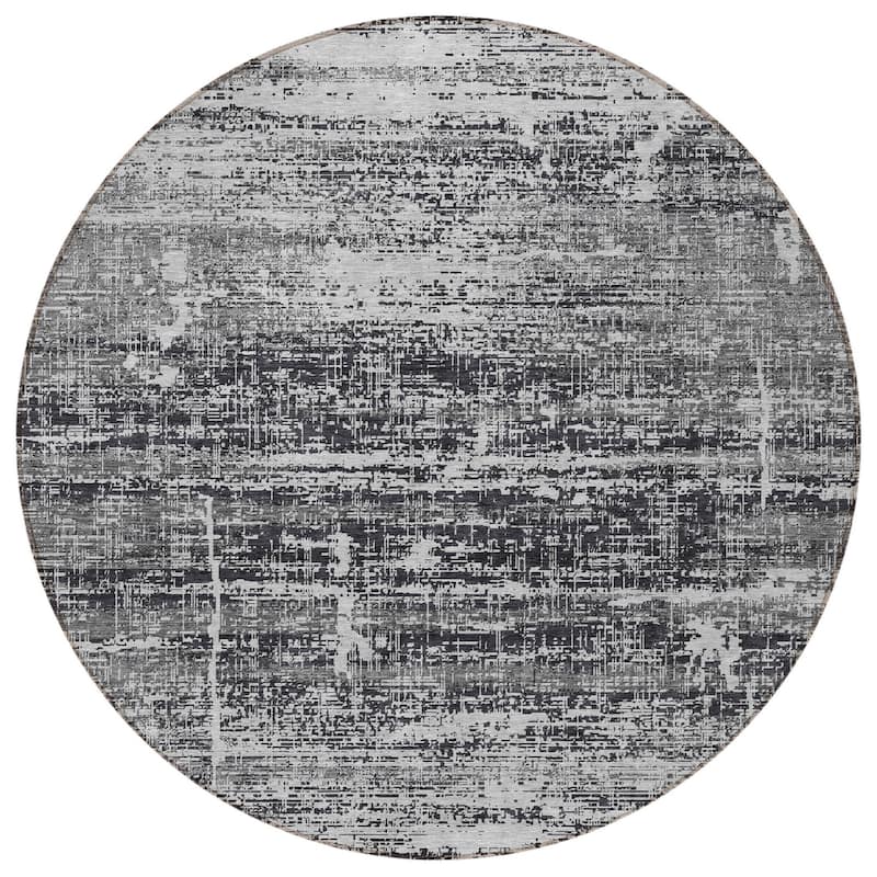 HomeRoots Abstract Transitional Rectangle Outdoor Rug