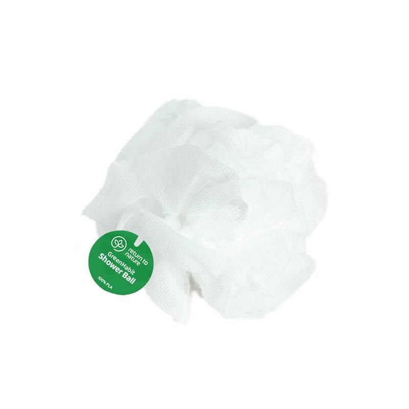GreenHabit Sensitive Shower Ball - Biomass (PLA100%) No microplastic - one size