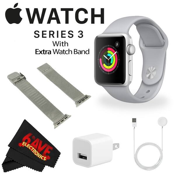 Shop Apple Watch Series 3 38mm Smartwatch Gps Only Silver