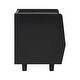 preview thumbnail 7 of 19, Christopher Knight Home - Zessia Retro 19" Wood Nightstand with Woven Drawer and Open Shelf