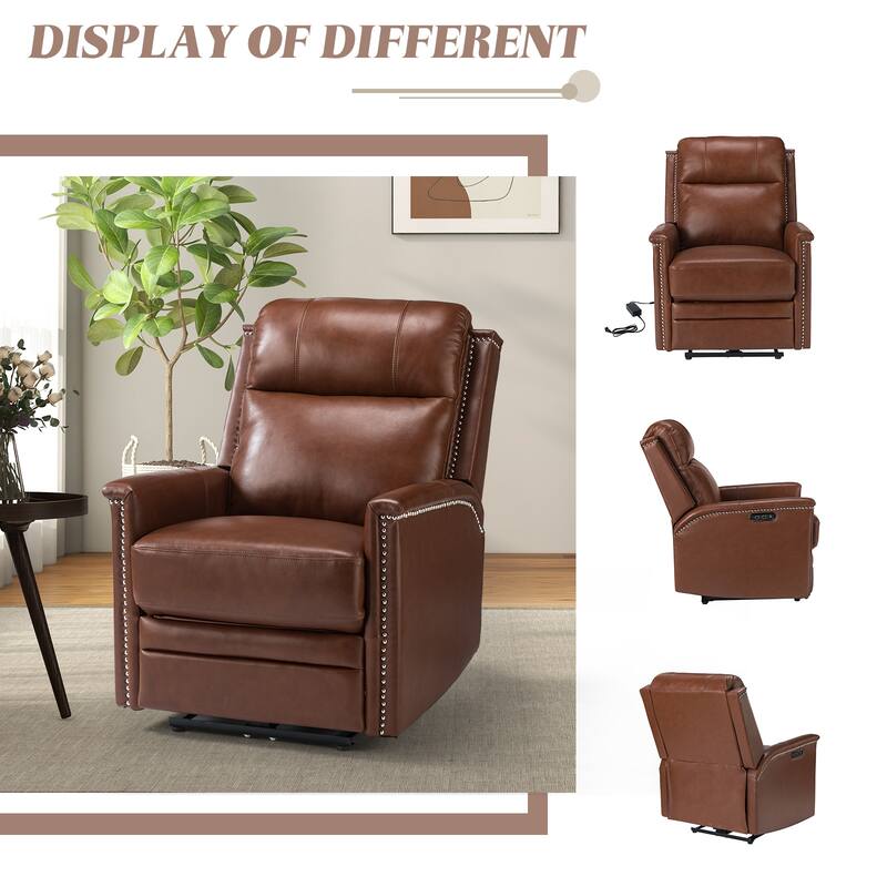 Salvador Transitional Electric Recliner set of 2 with Special Arms by HULALA HOME