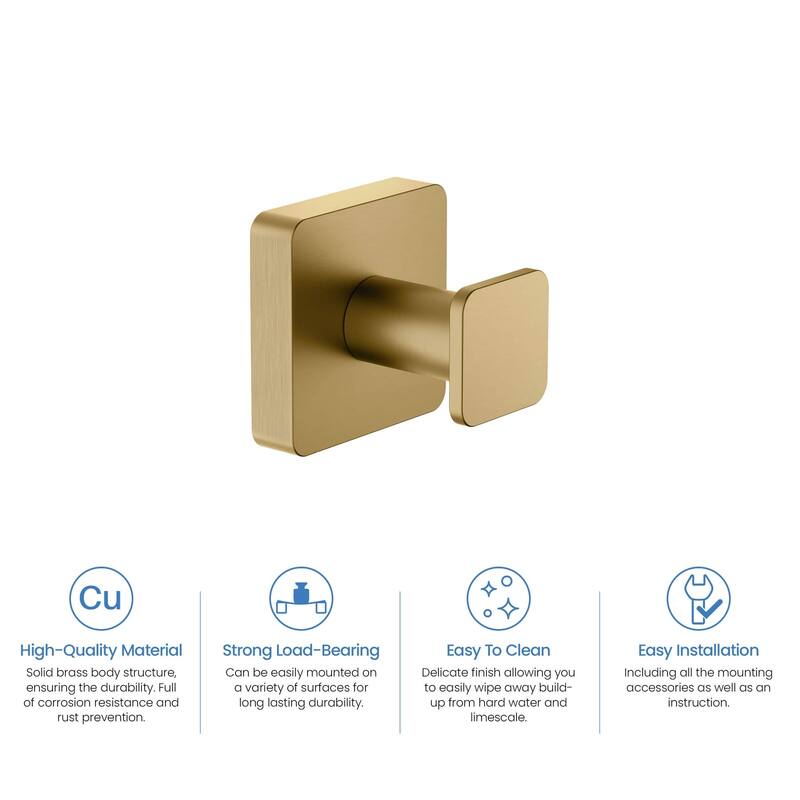 Blaze Bathroom Towel and Robe Hook