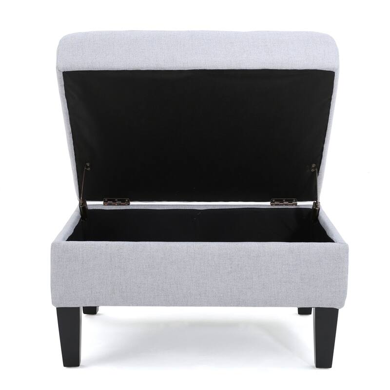 Tufted Large Rectangular Storage Ottoman
