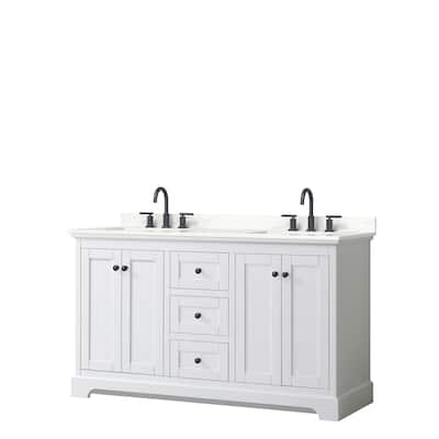 Avery 60-inch Double Vanity, Quartz Top