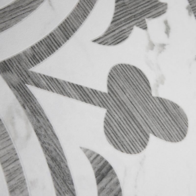 Merola Tile Llama Arte Loire Silver Smoke 9-3/4" x 9-3/4" Porcelain Floor and Wall Tile