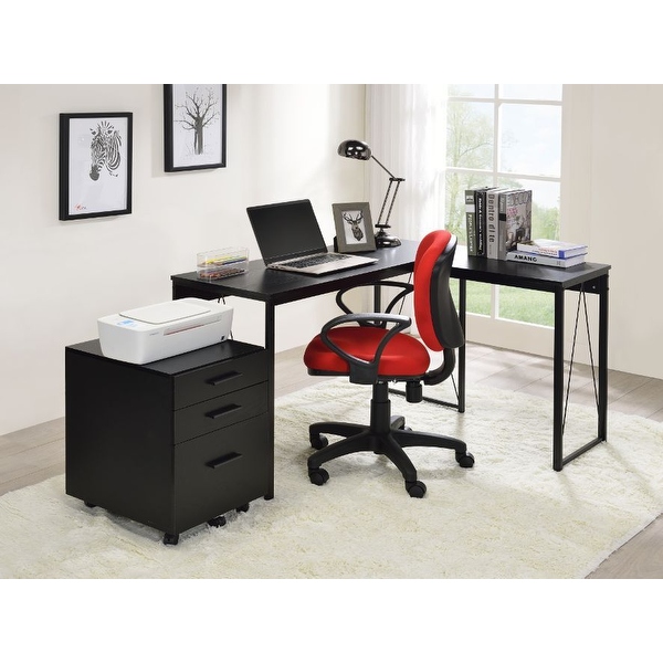 Reverse l top shaped desk