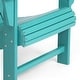 preview thumbnail 10 of 156, Aderson Outdoor Poly Adirondack Chair With Ottoman And Side Table 12-Piece Set