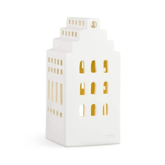 Kähler Urbania Lighthouse Manor, White - H: 6.7"