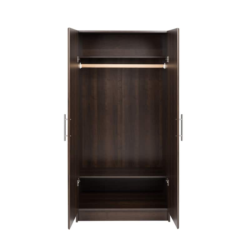 Prepac Elite Armoire Wardrobe Closet Cabinet with Hanging Rail