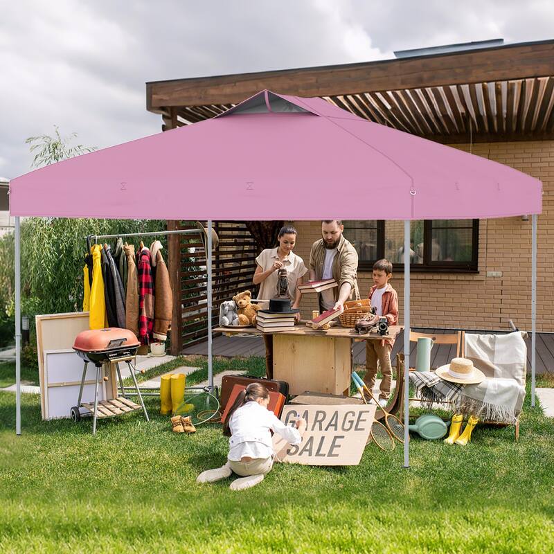 Costway 10 X 10 FT 1-Person Setup Pop up Canopy Tent with 1-Push - See Details