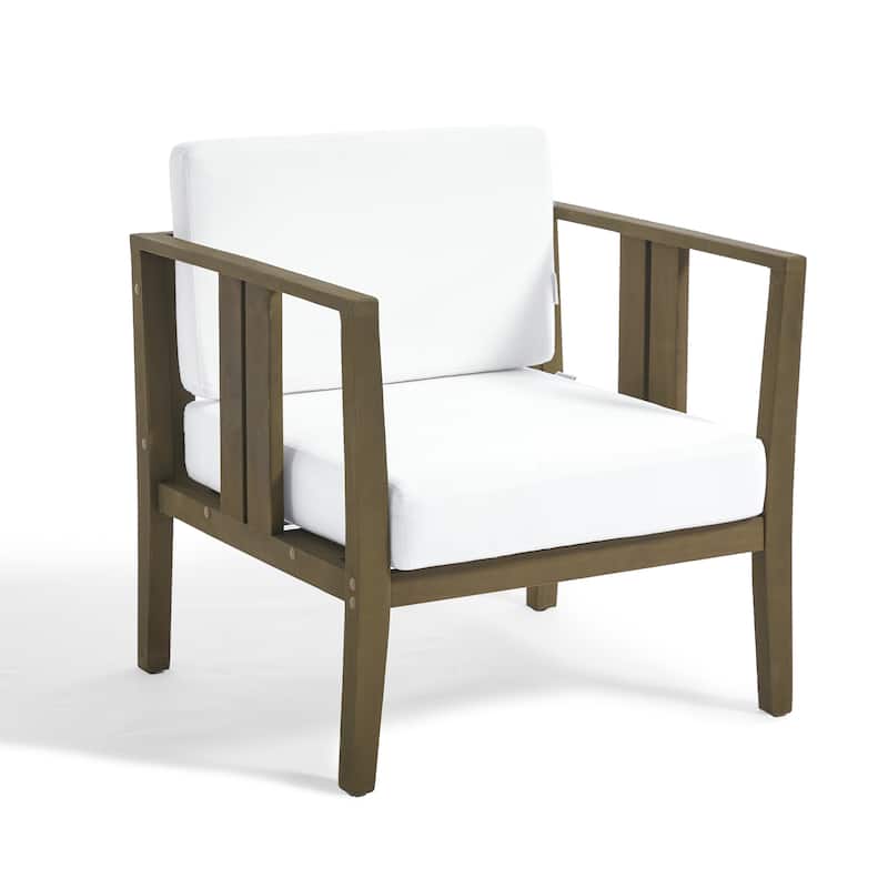 Casual 6-Piece Outdoor Patio Furniture Set In Solid Teak Wood