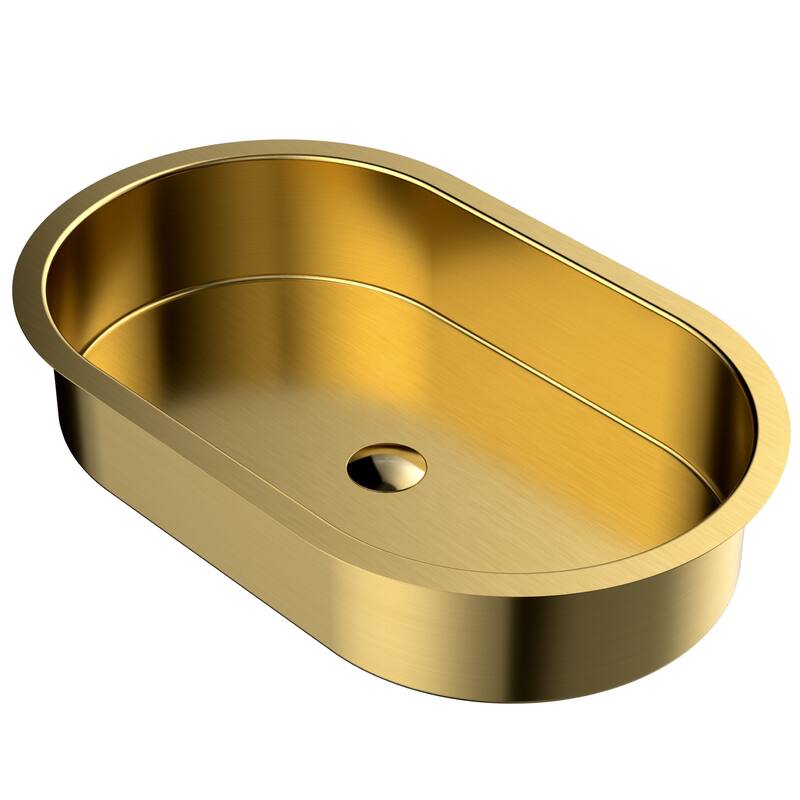 Karran Cinox Stainless Steel Oval Undermount Sink