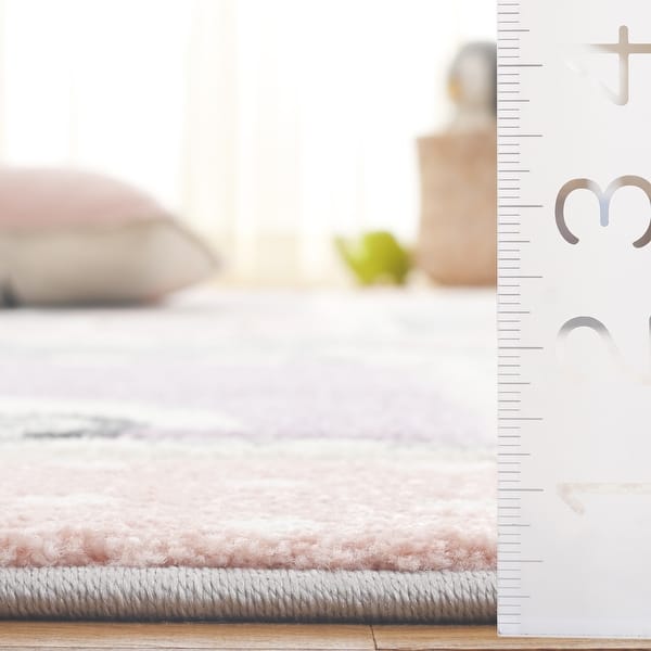 dimension image slide 0 of 4, SAFAVIEH Carousel Kids Lumnie Neighborhood Rug