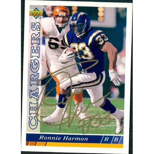 Shop Signed Harmon Ronnie San Diego Chargers 1993 Upper Deck