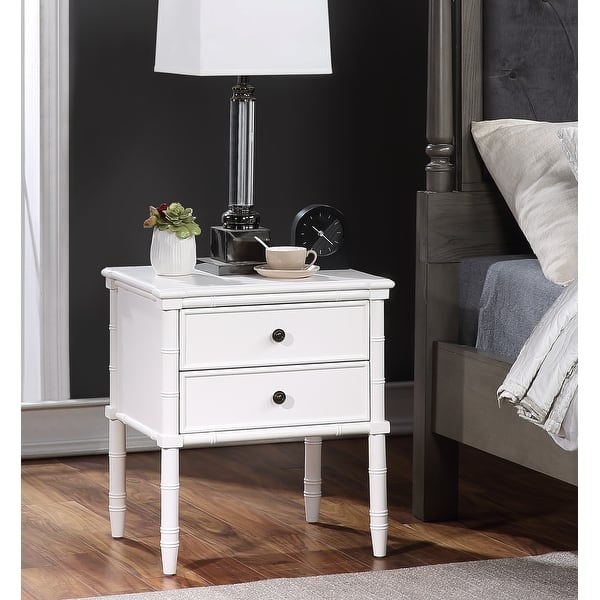 Ettington Carved Bamboo 2-drawer Nightstand by Greyson Living - On Sale ...