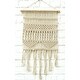 preview thumbnail 2 of 1, Loominaire Rustic Macrame Wallhanging "Serengeti" Hand Woven of Cotton - 16"x32"