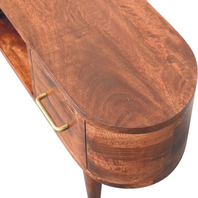 Artisan Furniture Solid Wood Two-Drawer Open-Slot Media Unit