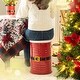 preview thumbnail 3 of 15, Glitzhome Holiday Decorative Nesting Metal Storage Accent Stool or Space Saver with Wood Lid, Set of 2