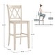 preview thumbnail 13 of 11, Eleanor X Back Bar Height Chairs (Set of 2) by iNSPIRE Q Classic