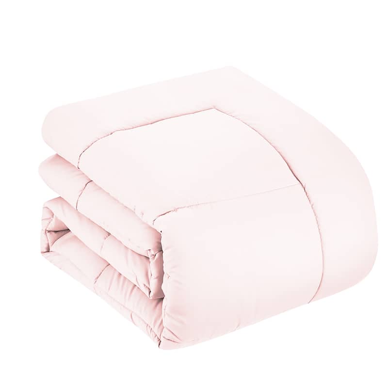 RV Queen Luxury Solid Color Bed-In-a-Bag With Comforter And Sheet Set