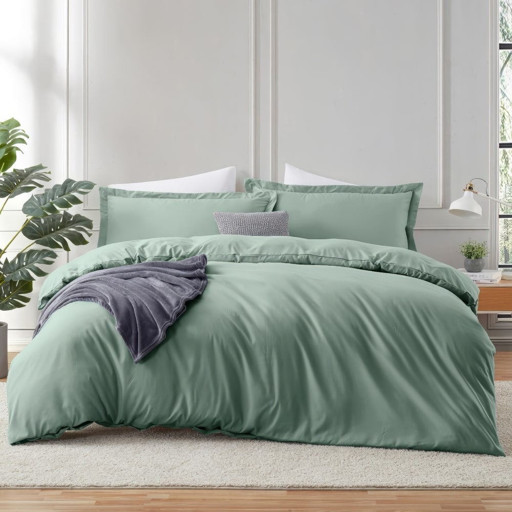 Empyrean Duvet Cover With Fitted Sheet Soft Double Brushed Bedding Set
