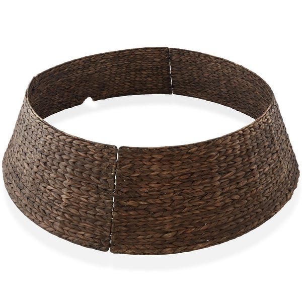 Water Hyacinth Christmas Tree Collar with Cord Cut Out
