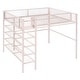 preview thumbnail 38 of 57, Full Size Metal Loft Bed with 4-Tier Shelves and Storage for Home