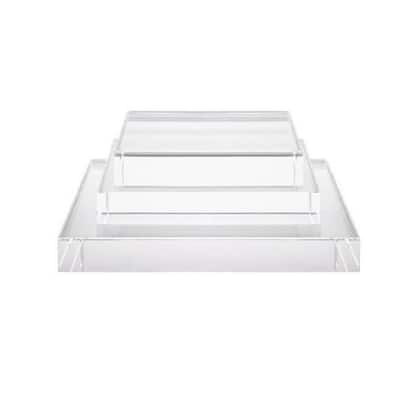 Artissance 8"W Acrylic Square Base, Home Accent Art Décor Min 2 - 8" L x 8" W x 2" H
