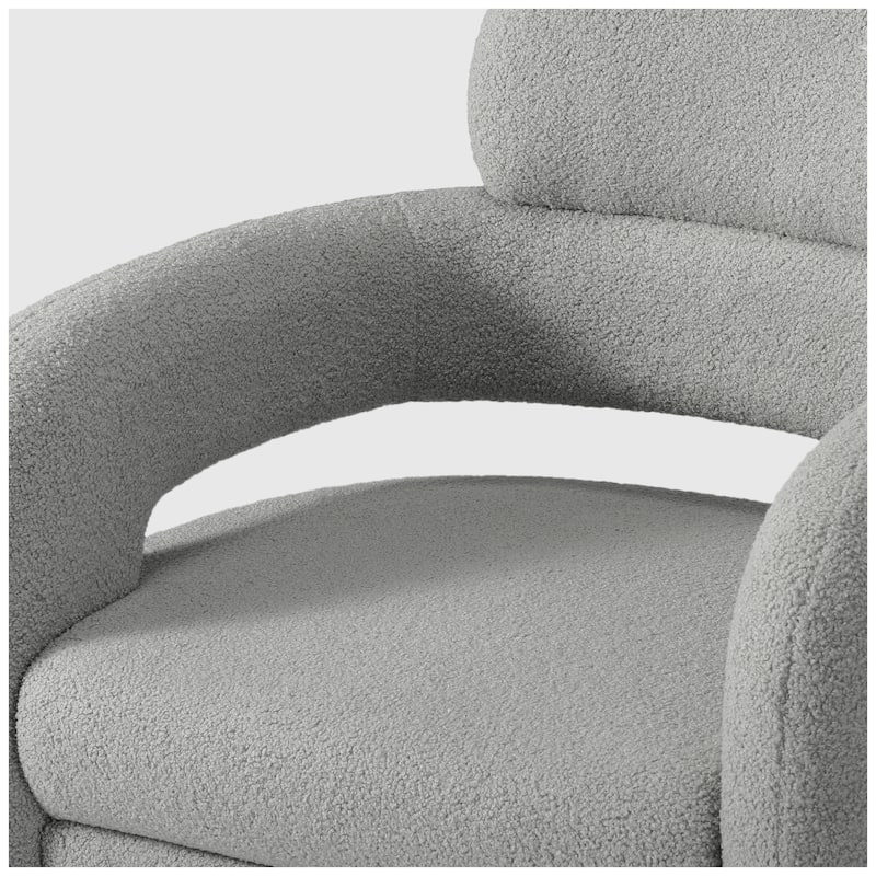Bayville 29" Wide Sherpa Swivel Chair (Set of 2)