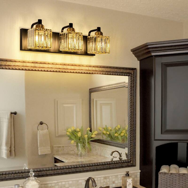 Modern 3/4/5-lights Crystal Bathroom Light Fixtures