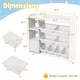preview thumbnail 3 of 8, Gymax 4-Tier Kids Toy Storage Organizer Bookshelf w/ 8 Toy Organizer