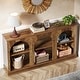 preview thumbnail 16 of 43, 63-Inch Farmhouse Console Table with 3 Tier Storage