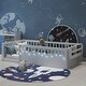 preview thumbnail 4 of 10, Twin Safety Toddler Floor Bed Concise Fence Bed with Guardrails