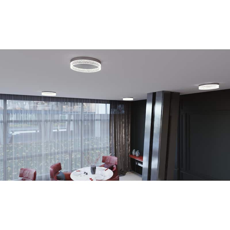 AFX Maggie 12" Wide LED Flush Mount Drum Ceiling Fixture