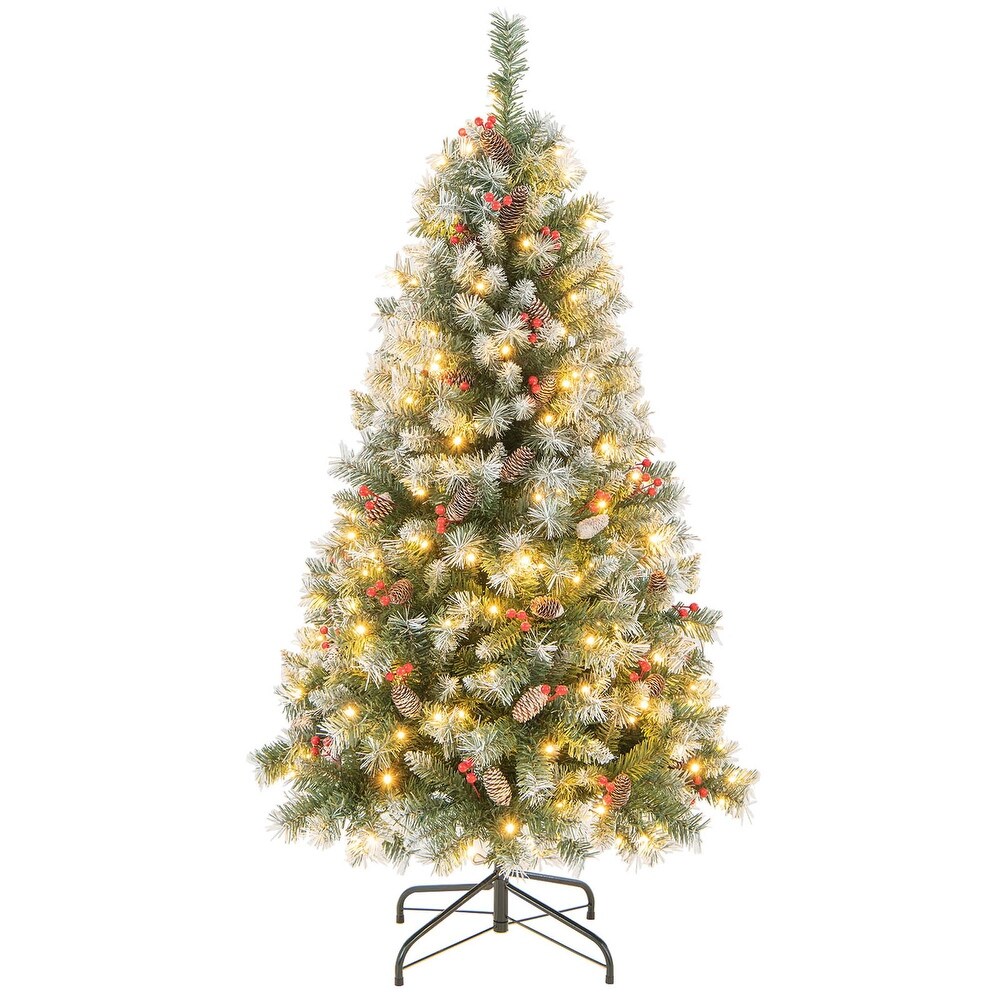 7.5' Medium Iridescent Pine Artificial Christmas Tree Multi-Color LED - 7.5  Foot - Bed Bath & Beyond - 16538521