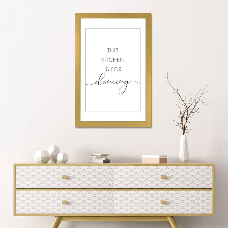 iCanvas "This Kitchen Is For Dancing" by Nouveau Prints