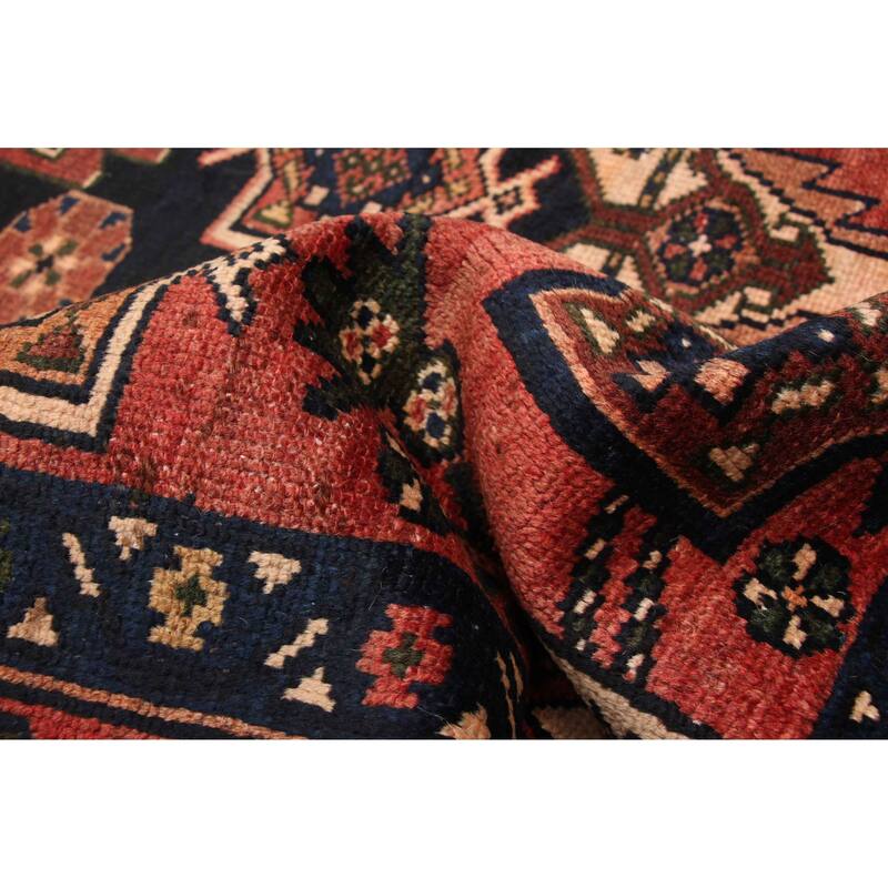 ECARPETGALLERY Hand-knotted Andelz Dark Red Wool Rug - 4'1 x 6'4