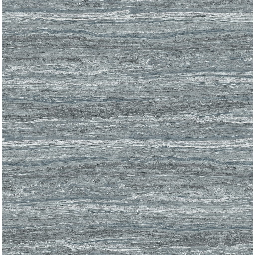 Chris Loves Julia x A-Street Prints Lyman Blue Striated Wallpaper