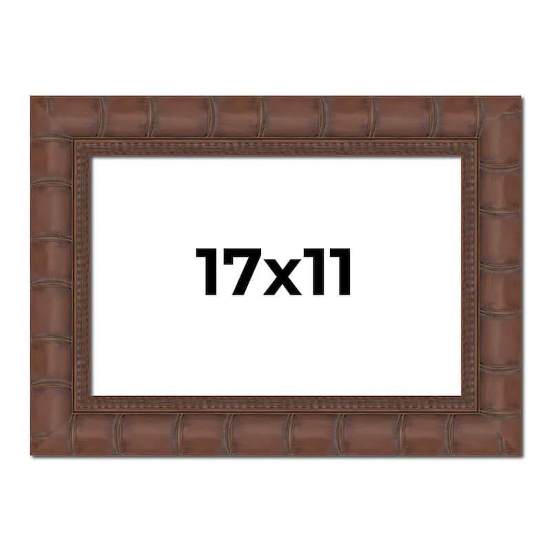 17x11 Frame Pewter Solid Wood Picture Frame Width 1.625 Inches | Interior Frame Depth 0.6875 Inches