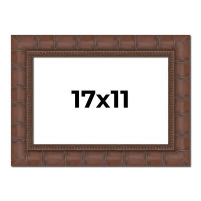 17x11 Frame Pewter Solid Wood Picture Frame Width 1.625 Inches | Interior Frame Depth 0.6875 Inches