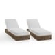 preview thumbnail 8 of 112, Patio Recline Chairs Adjustable Chaise Lounge with Cushions (Set of 2)