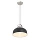 preview thumbnail 7 of 21, Arte Metal 2-Tone Ceiling Light - 12.0"L x 12.0"W x 9.5"H