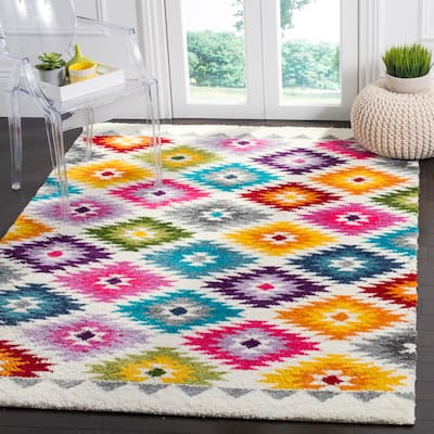 SAFAVIEH Fiesta Shag Gerbrich Abstract Rug